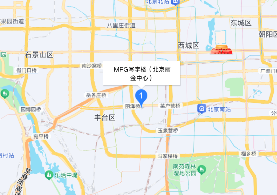 北京丽金中心服务式办公室地图