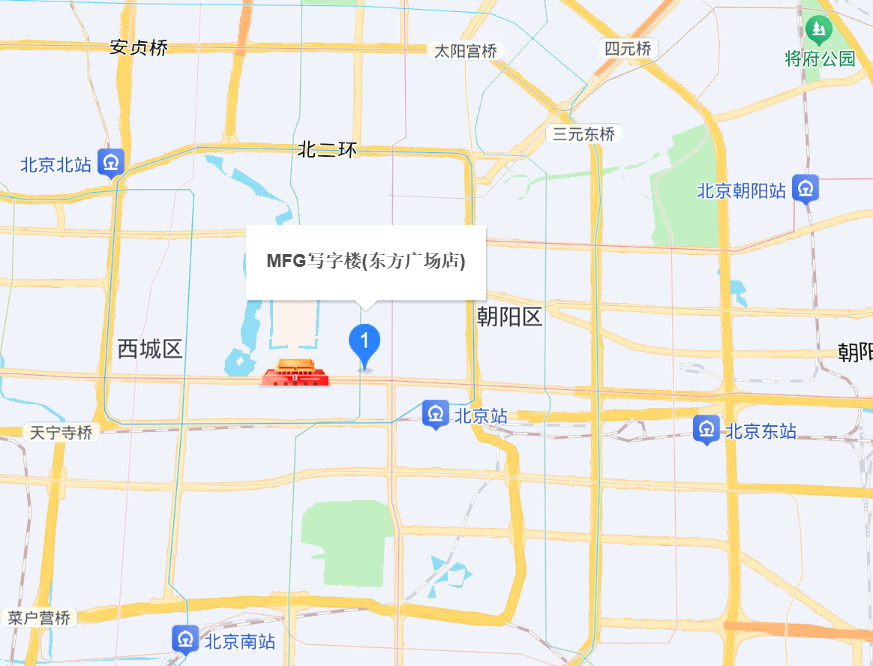 北京东方广场精装办公室地图