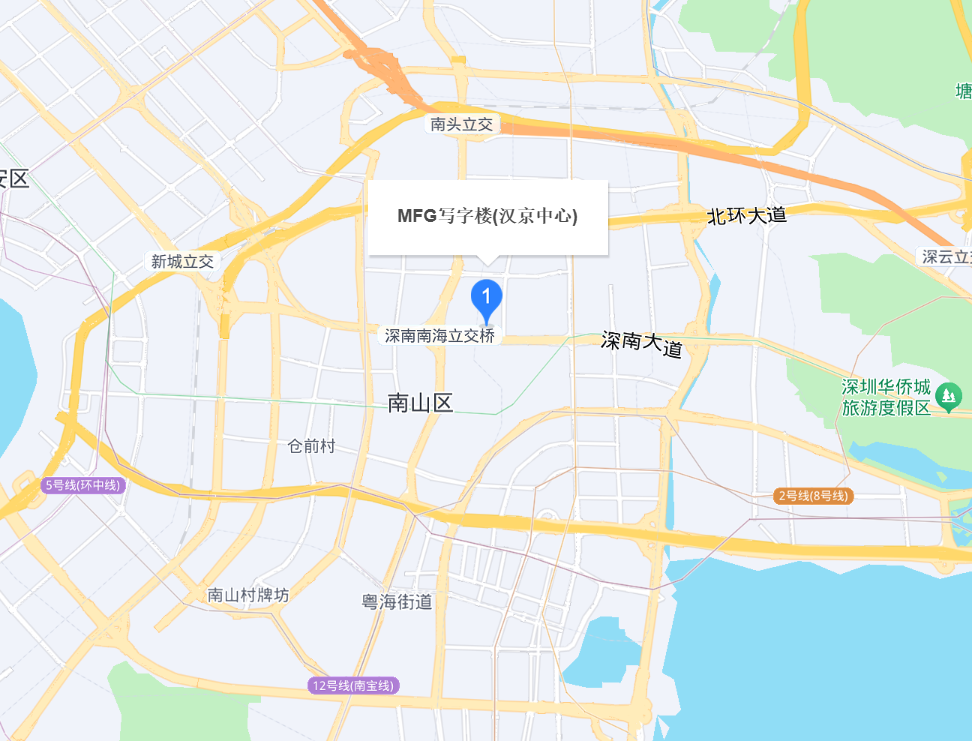 深圳汉京中心精装办公室地图