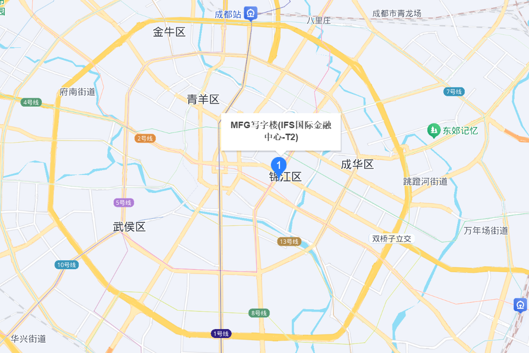 IFS成都国际金融中心2号楼精装办公室地图