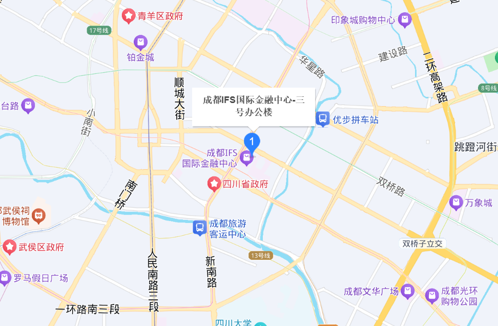 IFS成都国际金融中心3号楼精装办公室地图
