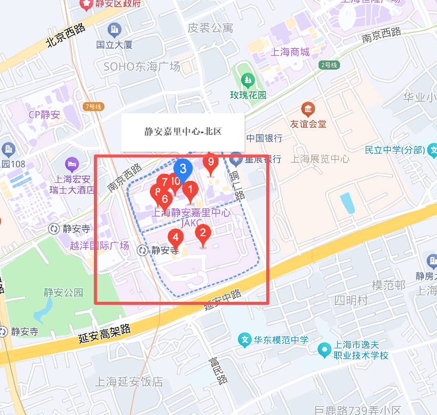 上海K11精装办公室地图
