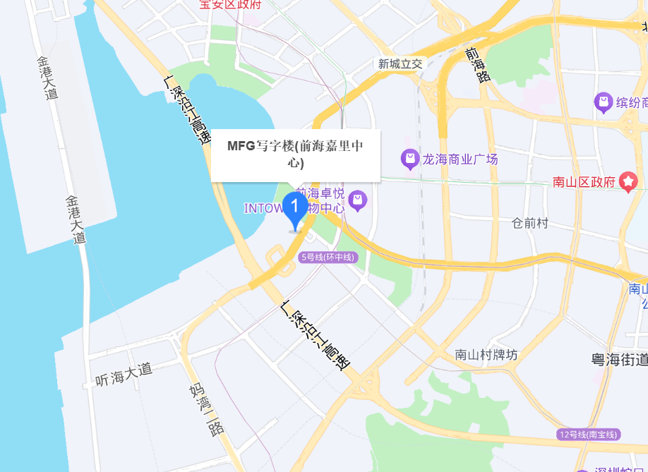 前海嘉里中心精装办公室地图