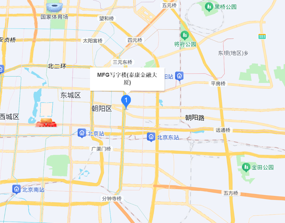 北京泰康金融大厦精装办公室地图