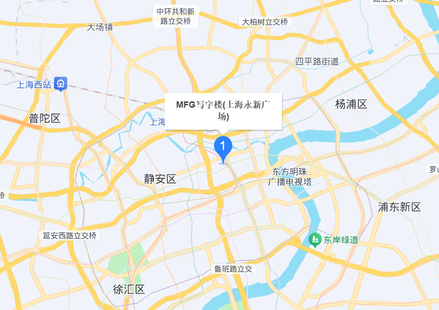上海永新广场精装办公室地图