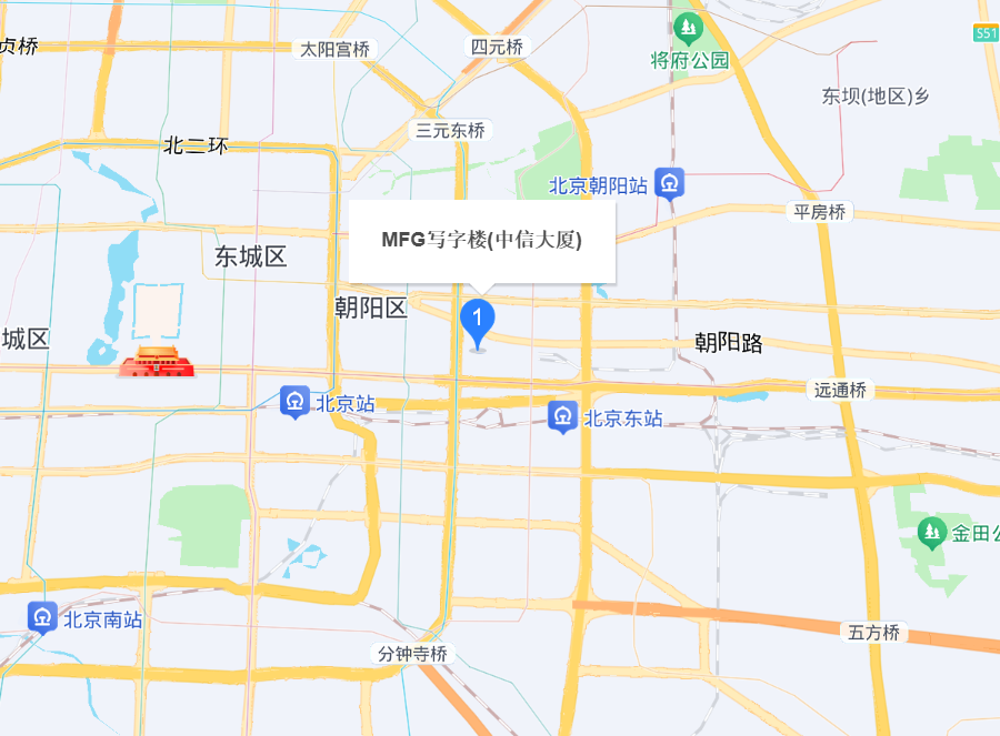 北京中信大厦服务式办公室地图